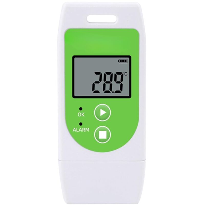 foto del prodotto termometro con registratore dati usb - registrazione della temperatura riutilizzabile (32.000 dati), verde