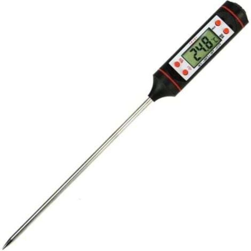 foto del prodotto termometro da cucina per cottura di carne, barbecue, sonda per griglia, arrosti, barbecue, affumicatore, frittura, utensili da cucina, spiedino per