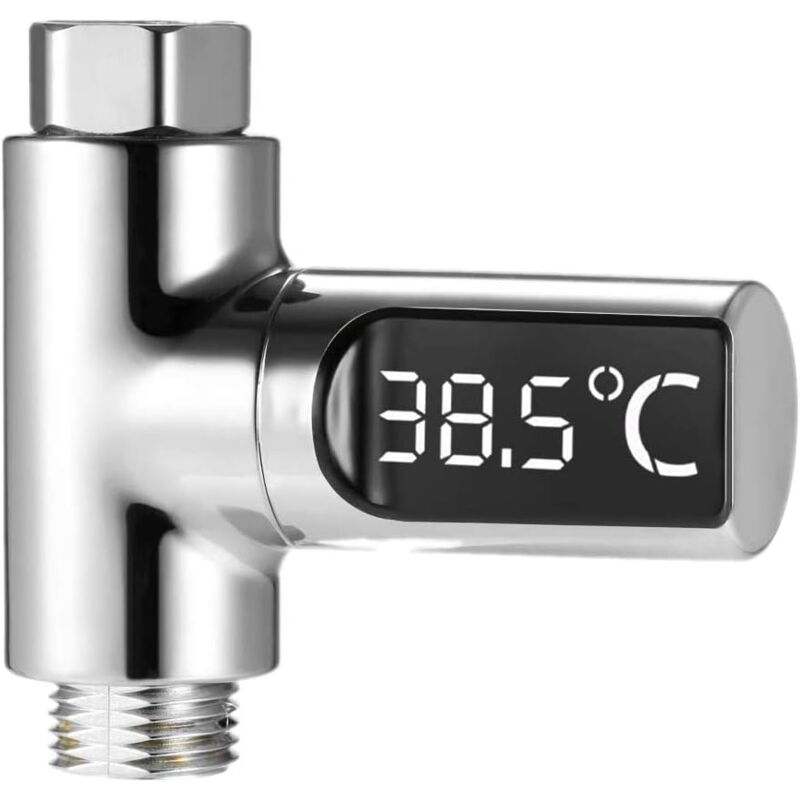 foto del prodotto termometro da doccia con schermo rotante per il monitoraggio della temperatura dell acqua. termometri da bagno per neonati e bambini.