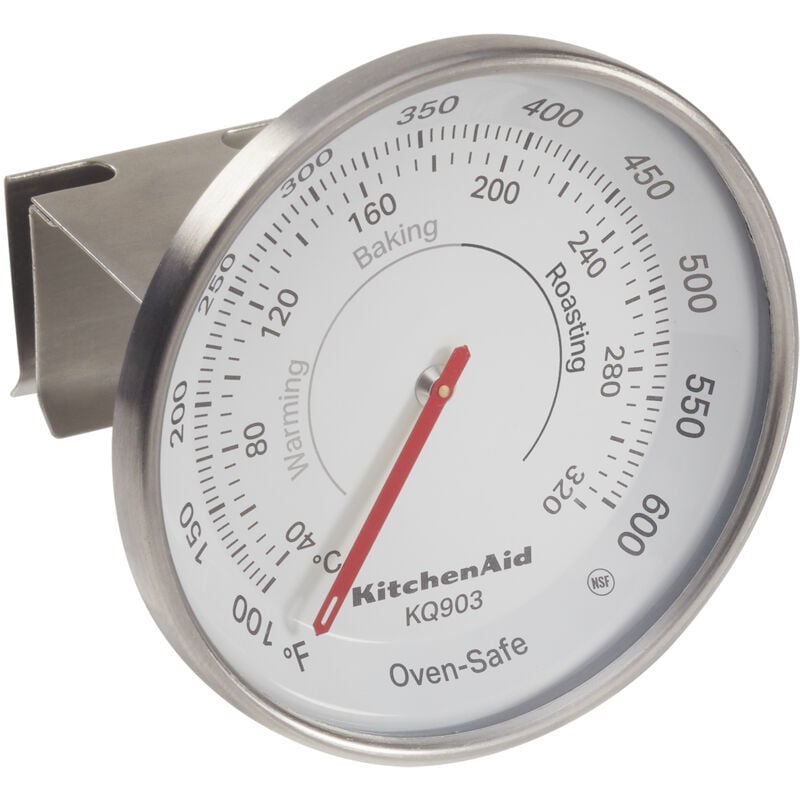 foto del prodotto termometro da forno regolabile per cucina, adatto all utilizzo in forno ventilato, a gas o elettrici, misurazioni da 40 c a 320 c kitchenaid
