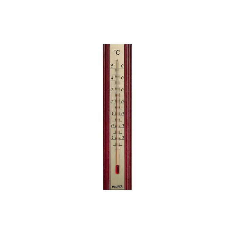 foto del prodotto termometro da parete faggio alluminio maurer 40x10x200hmm cf. blister