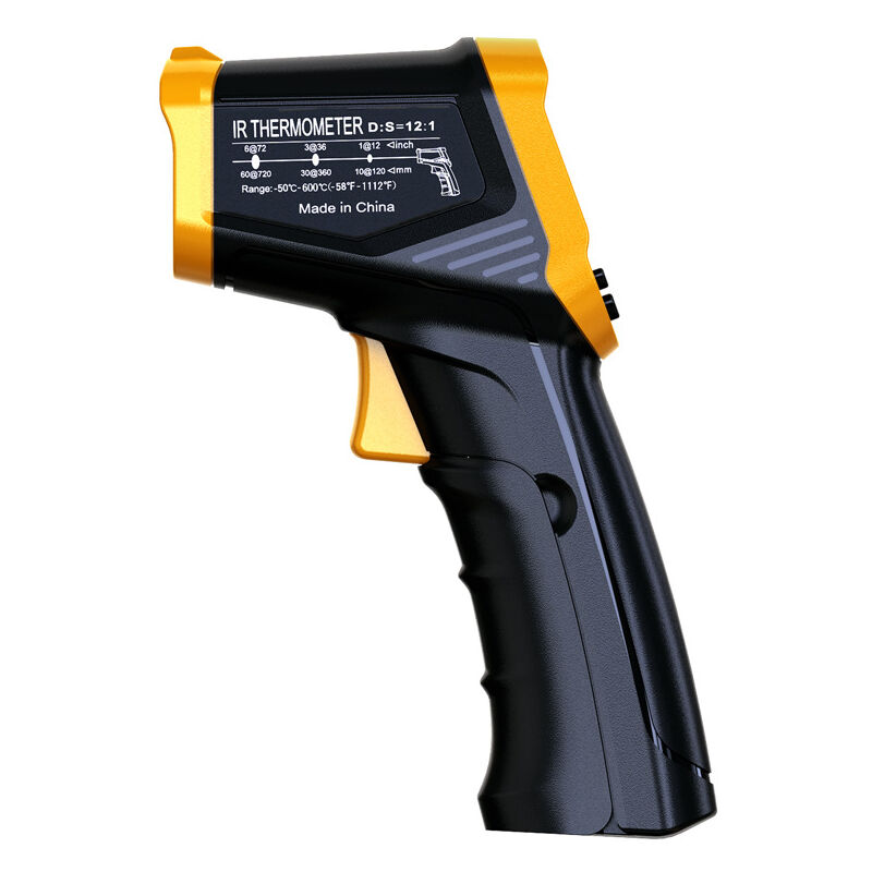 foto del prodotto termometro digitale a infrarossi, termometro laser a emissivit regolabile da 50 c a 600 c, termometro da cucina, pistola laser per temperatura