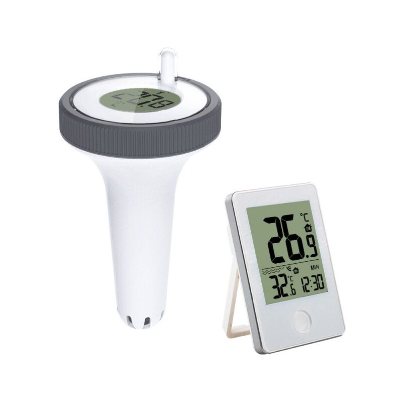 foto del prodotto termometro digitale per piscina, termometro digitale per piscina con display lcd, facile da leggere, termometro per la temperatura dell acqua della