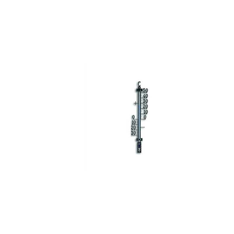 foto del prodotto termometro esterno in metallo nero 160mm