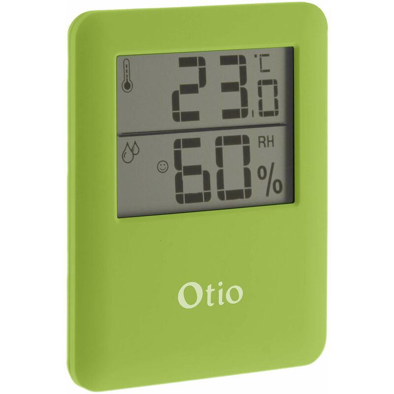 foto del prodotto termometro igrometro interno magnetico verde otio