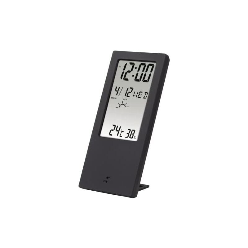 foto del prodotto termometro igrometro lcd, display digitale, indicatore meteo, funzione di allarme e ripetizione, memorizzazione dei valori hama