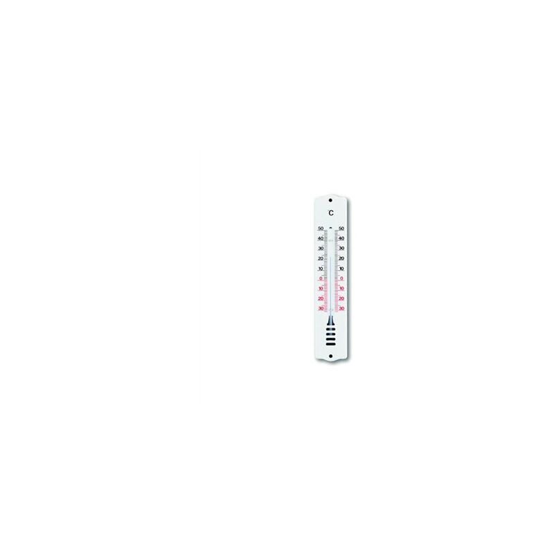foto del prodotto termometro interno esterno metallo bianco 220mm