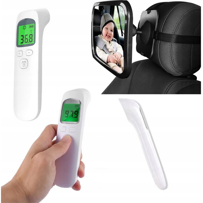 foto del prodotto termometro medicale a infrarossi senza contatto specchio a 360 per l osservazione del bambino in macchina