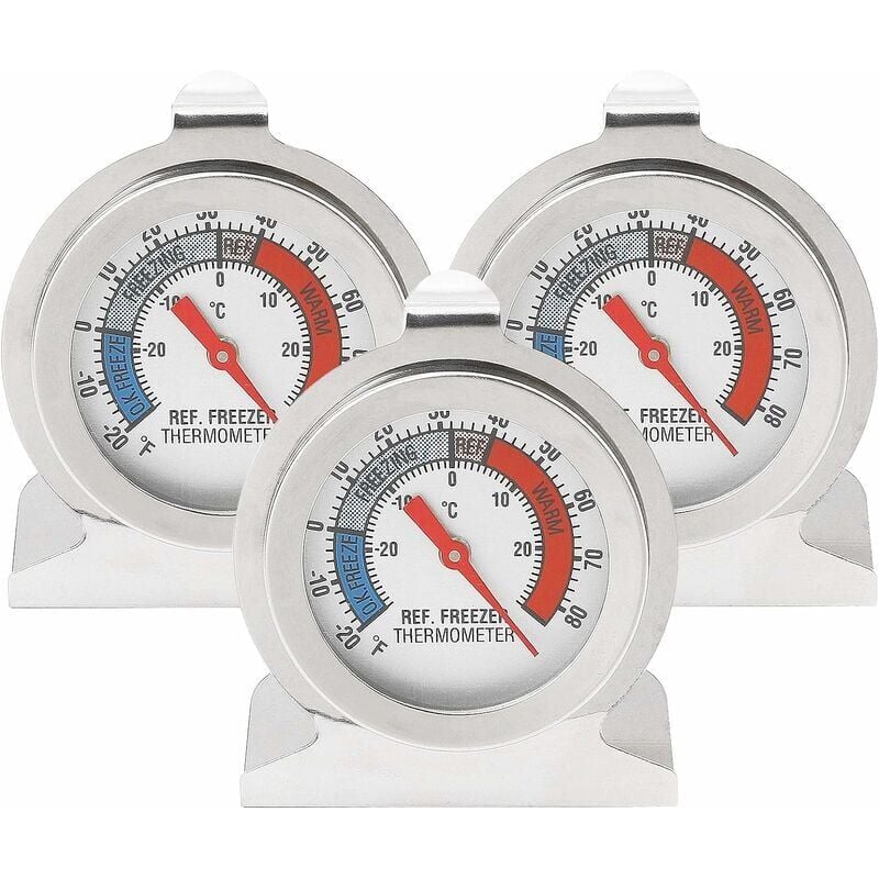 foto del prodotto termometro per frigorifero, termometro digitale per testare frigorifero, frigorifero, termometro per congelatore, termometro piccolo rotondo e