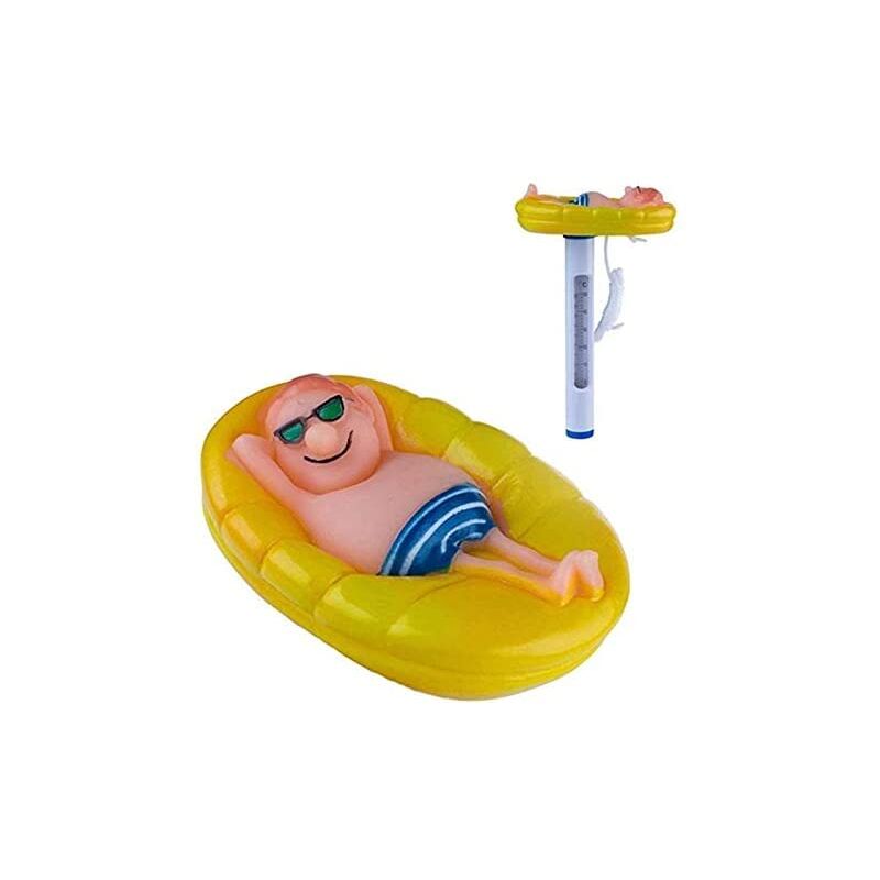 foto del prodotto termometro per piscina, grande termometro galleggiante per la temperatura dell acqua con cordino, termometro per acquario per piscine esterne e