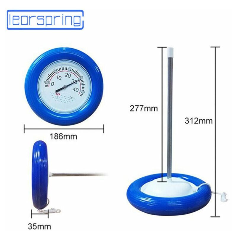 foto del prodotto termometro per piscina per pneumatici galleggianti tester per temperatura del termometro dell acqua per rilevamento dell acqua galleggiante a testa
