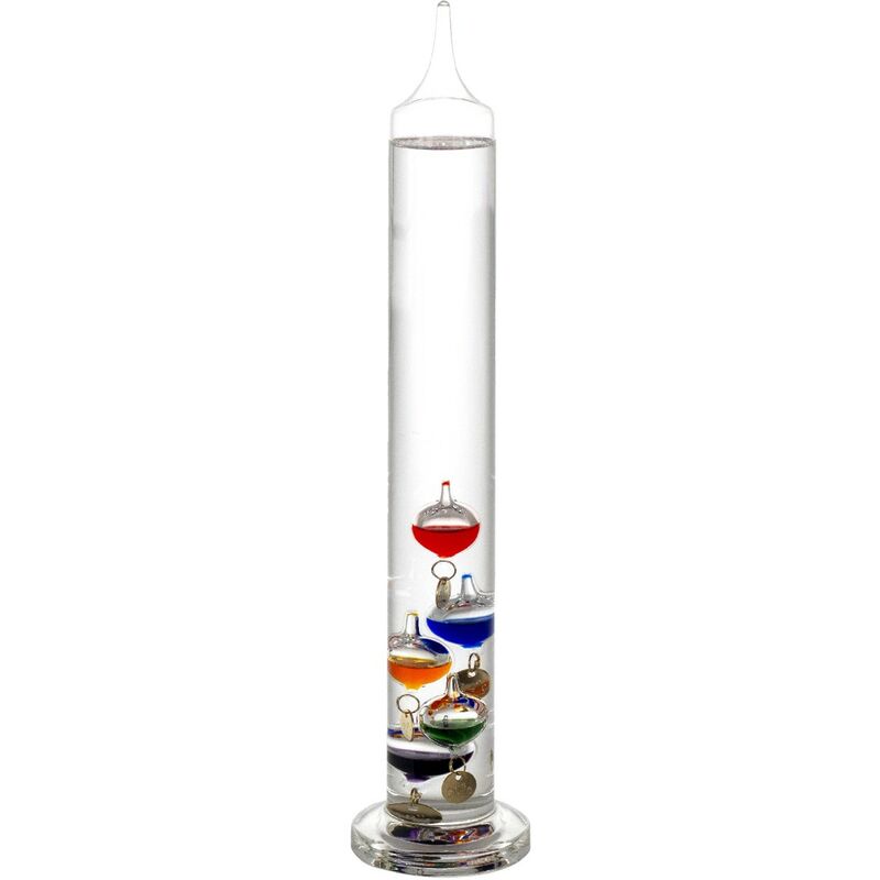 foto del prodotto termometro regalo galileo galilei termometro pisapapele nere 8x8x37cm 62177 signes grimalt
