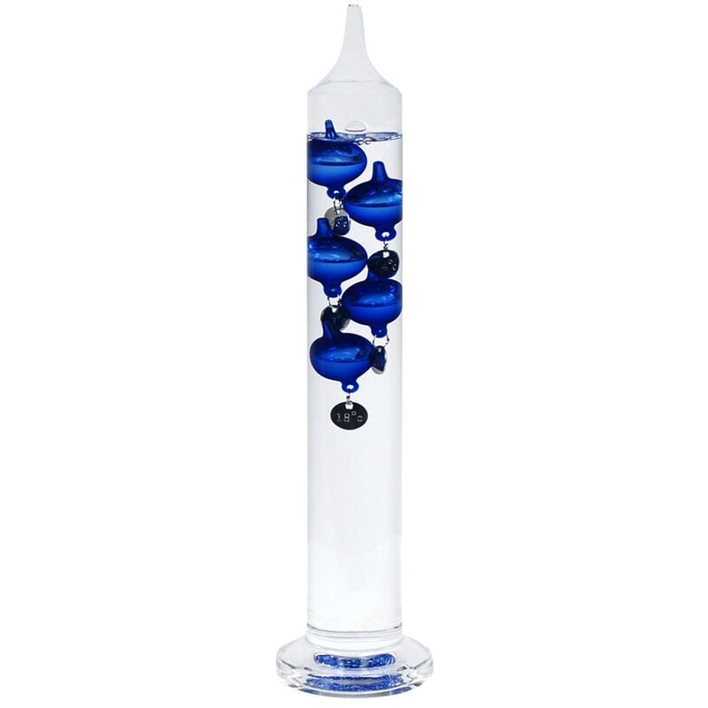 foto del prodotto termometro regalo galileo galilei termometro pisapapeles blu 8x8x33cm 10174 signes grimalt