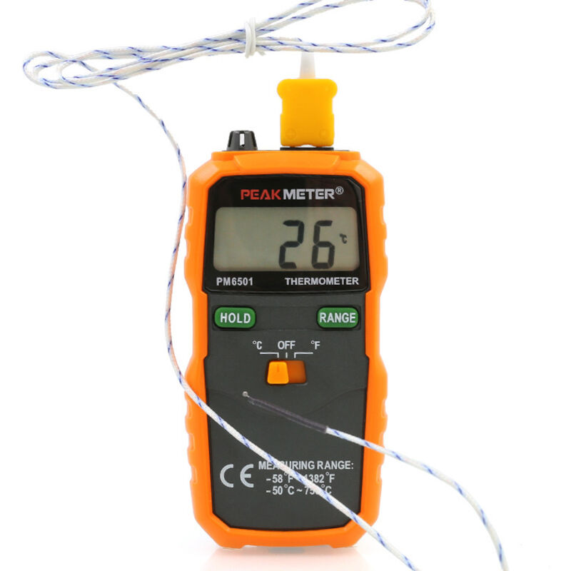 foto del prodotto termometro tipo k con sonda termocoppia, campo di misura 50 750 , senza batteria