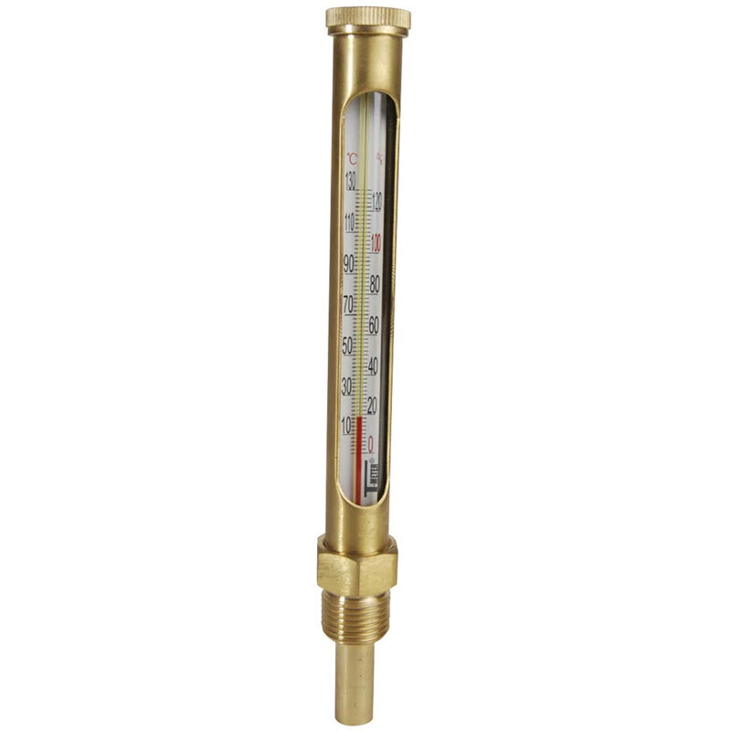 foto del prodotto termometro verticale diritto thermador tv160d ottone 160mm albero 45mm