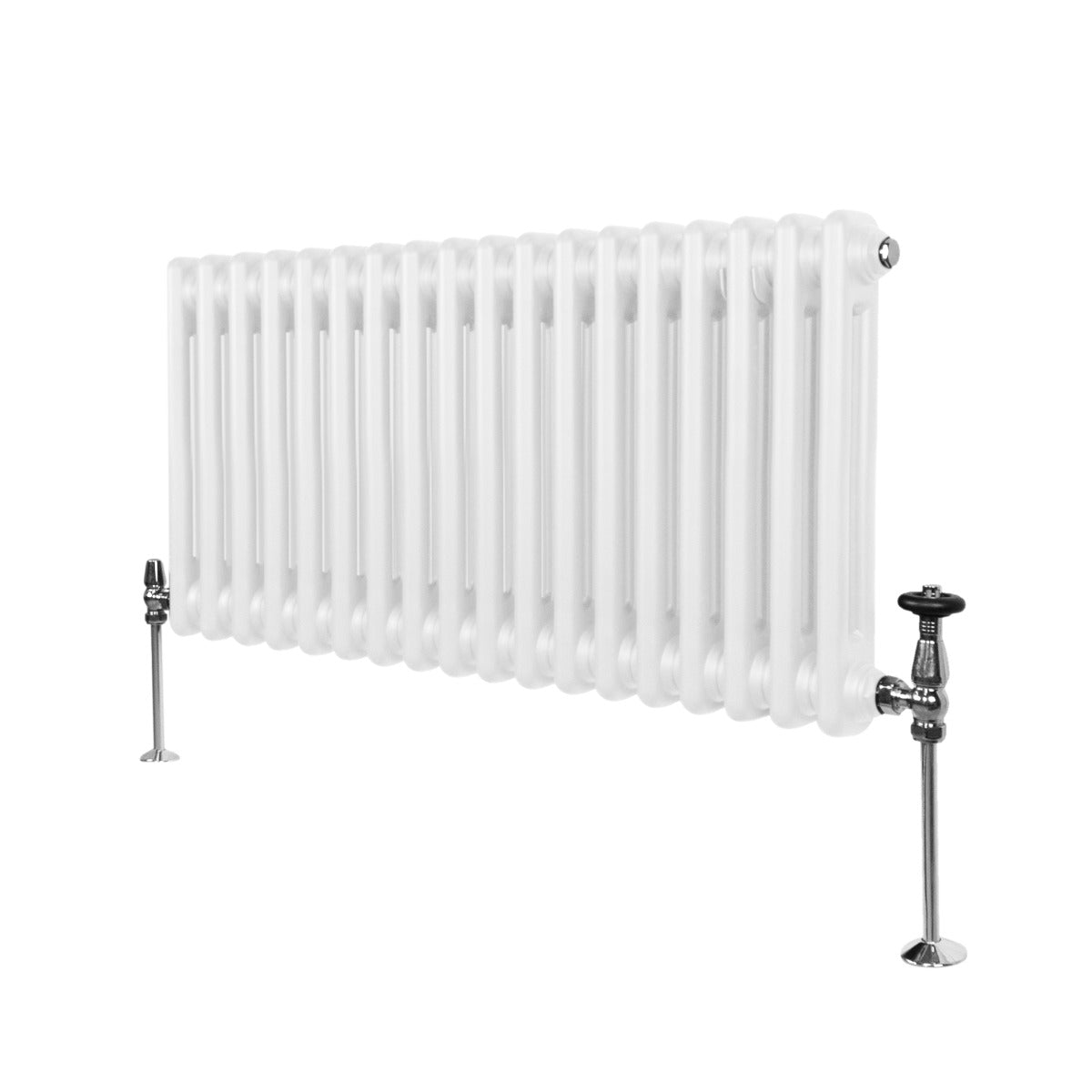 foto del prodotto termosifone radiatore a 2 colonne per riscaldamento centralizzato orizzontale bianco 30x83cm