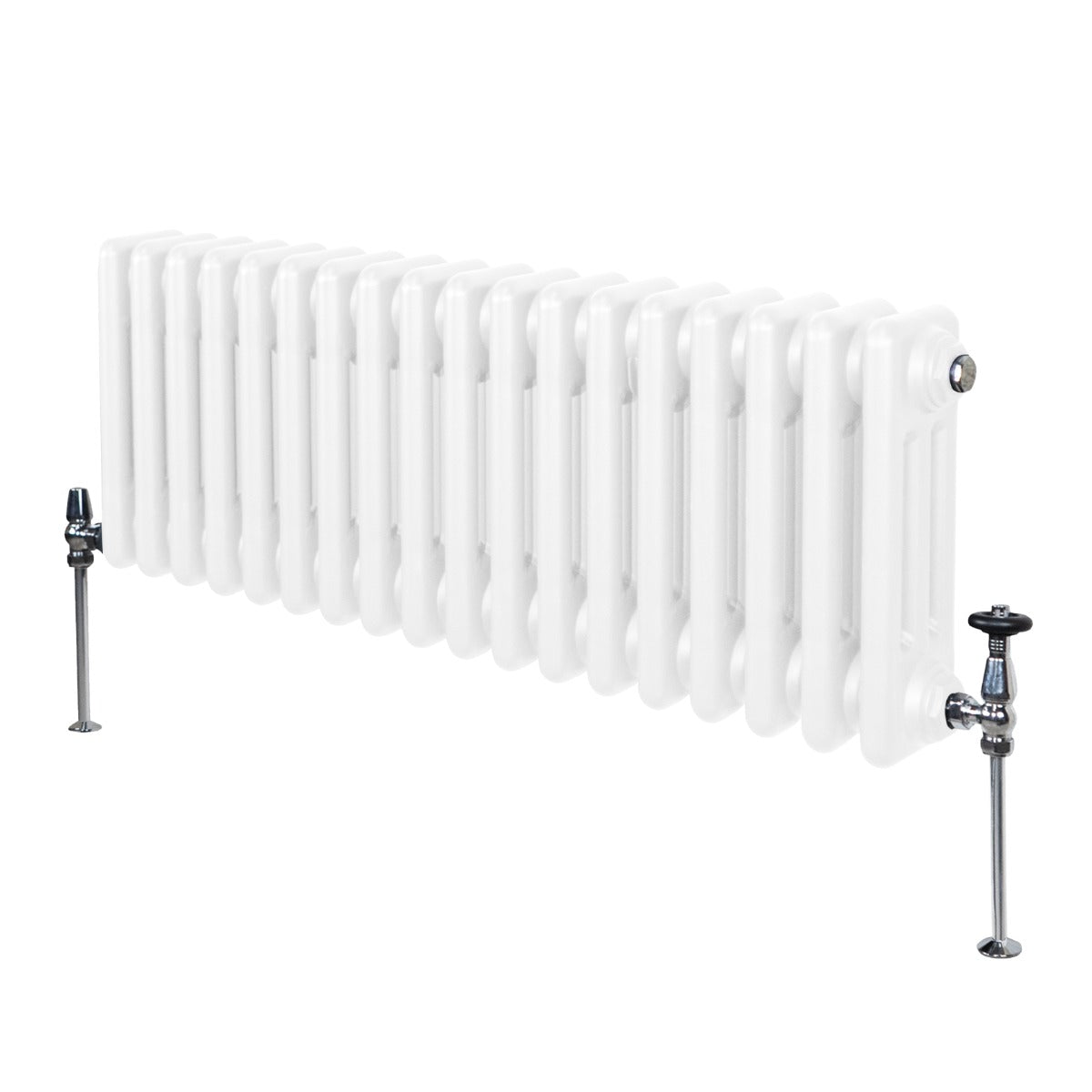 foto del prodotto termosifone radiatore a 3 colonne per riscaldamento centralizzato bianco 30 x 83cm