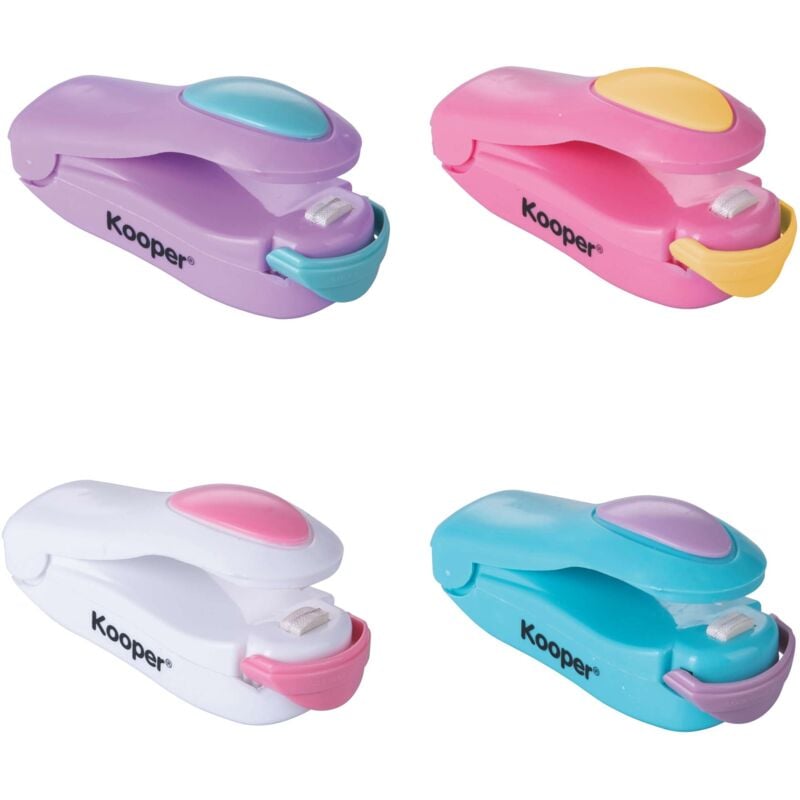 foto del prodotto termosigillatore portatile a batterie 4 colori assortiti