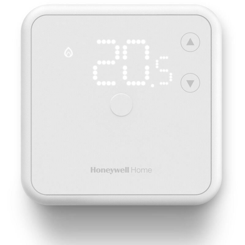 foto del prodotto termostato ambiente honeywell home, display a led di facile lettura ed efficienza energetica, wireless, bianco