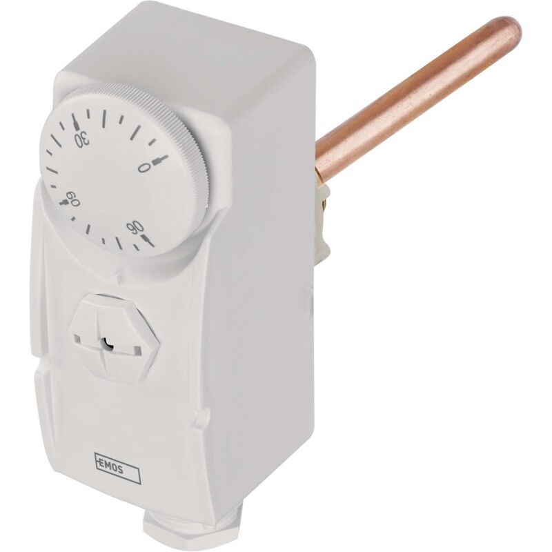 foto del prodotto termostato con manicotto sommergibile, termostato meccanico per impianti di riscaldamento e sistemi di raffreddamento, letture invasive e precise,