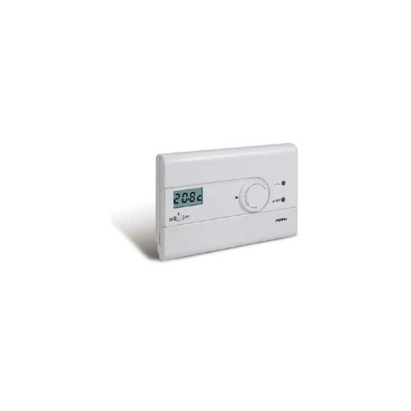 foto del prodotto termostato da parete perry slim bianco