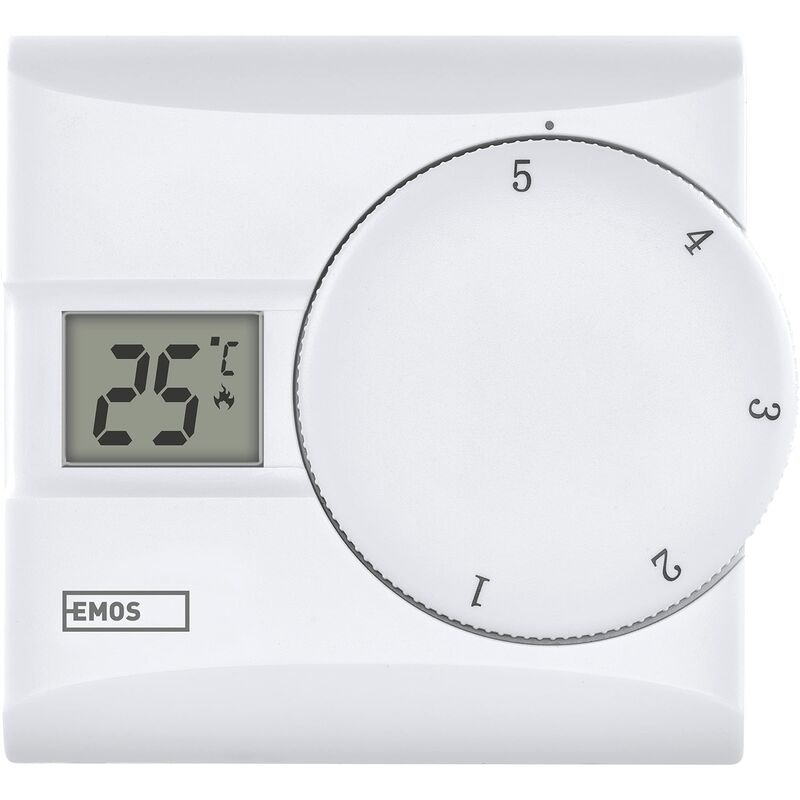foto del prodotto termostato digitale per ambienti, termostato manuale a filo per sistemi di riscaldamento e raffreddamento, termostato intelligente tpi, regolatore di