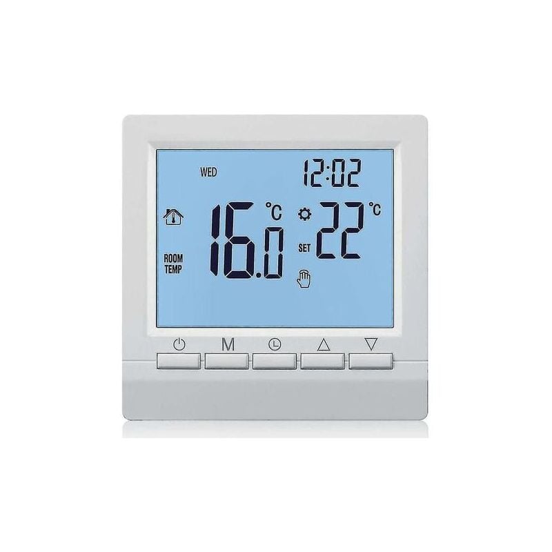 foto del prodotto termostato digitale per caldaia a gas 3a regolatore di temperatura ambiente programmabile settimanalmente