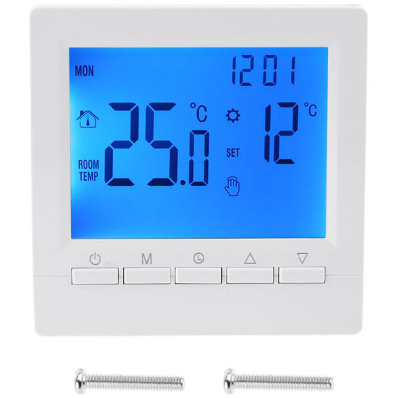 foto del prodotto termostato digitale programmabile 3a regolatore di temperatura ambiente lcd