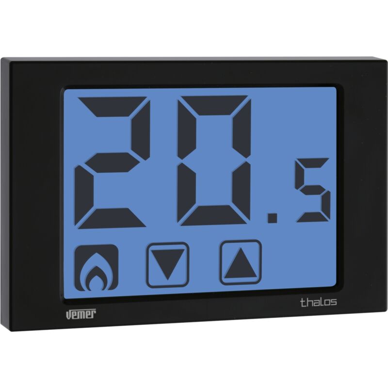 foto del prodotto termostato digitale touch screen da parete alimentazione a batteria vemer ve433900 thalos