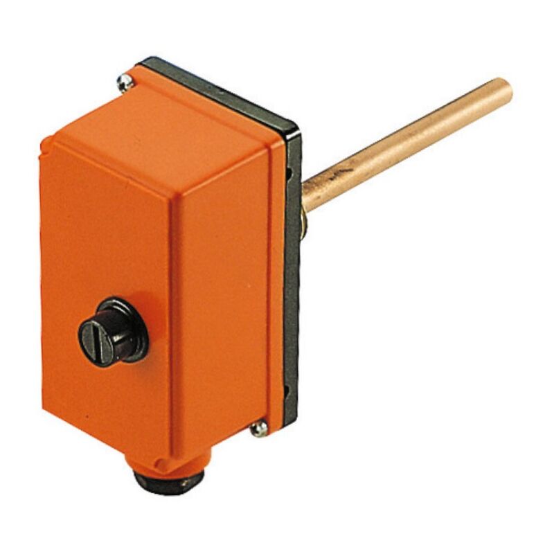 foto del prodotto termostato limitatore di sicurezza ad immersione inscatolato mod. lsc1 dotato di sonda ad espansione di liquido 00000r03095