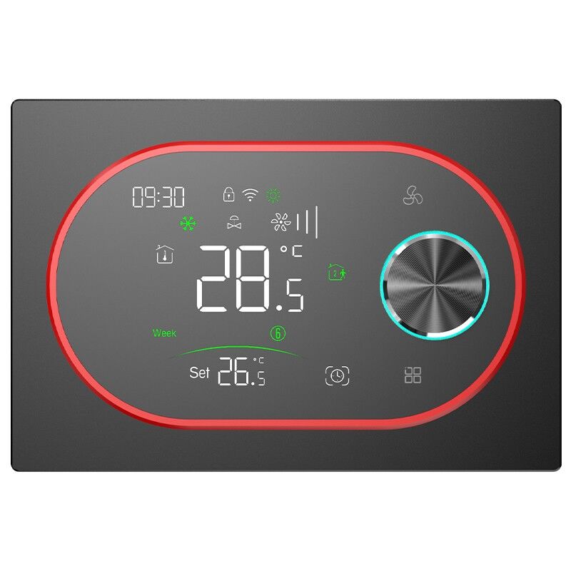 foto del prodotto termostato smart wifi beca bac 9000alw expert4house edition nero e rosso