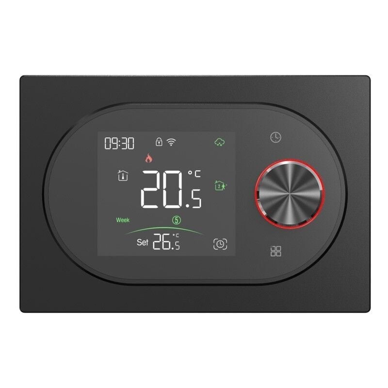 foto del prodotto termostato smart zigbee beca bac-9000elzb expert4house edition nero