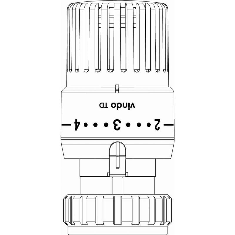 foto del prodotto termostato vindo th oventrop 7 28 c, 0 1 5 bulbo liquido, modello bianco 1013076