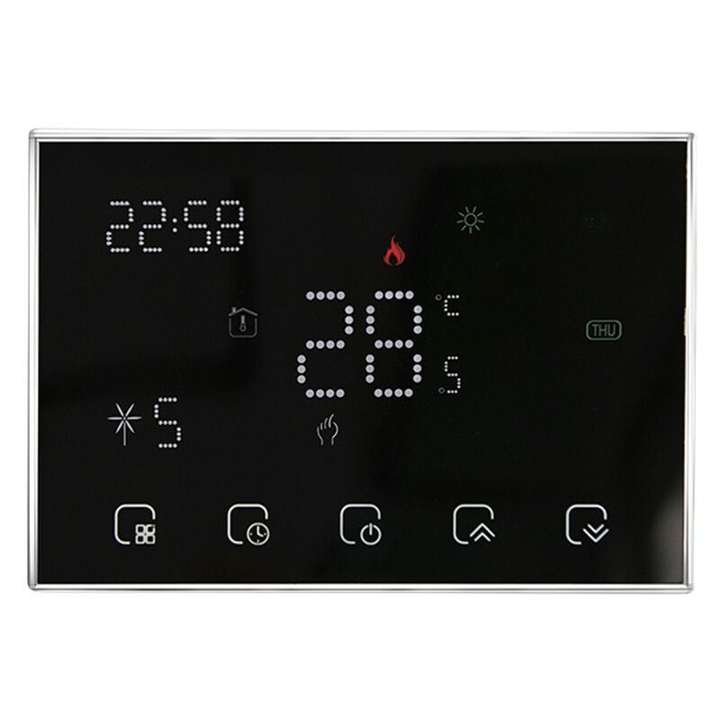 foto del prodotto termostato wifi beca a batteria bht 8000rf gacw nero