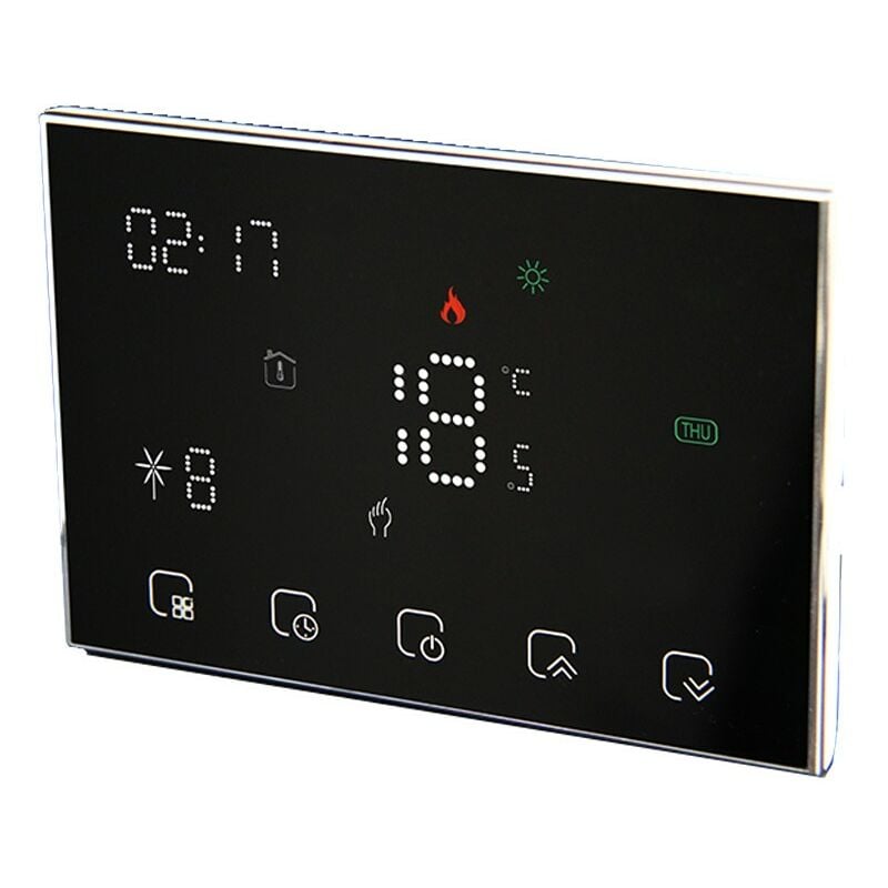 foto del prodotto termostato wifi beca a batteria bht 8000rf gbcw nero