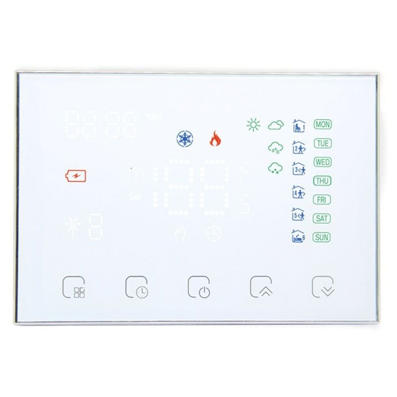 foto del prodotto termostato wifi beca a batteria bht 8000rf gcw bianco