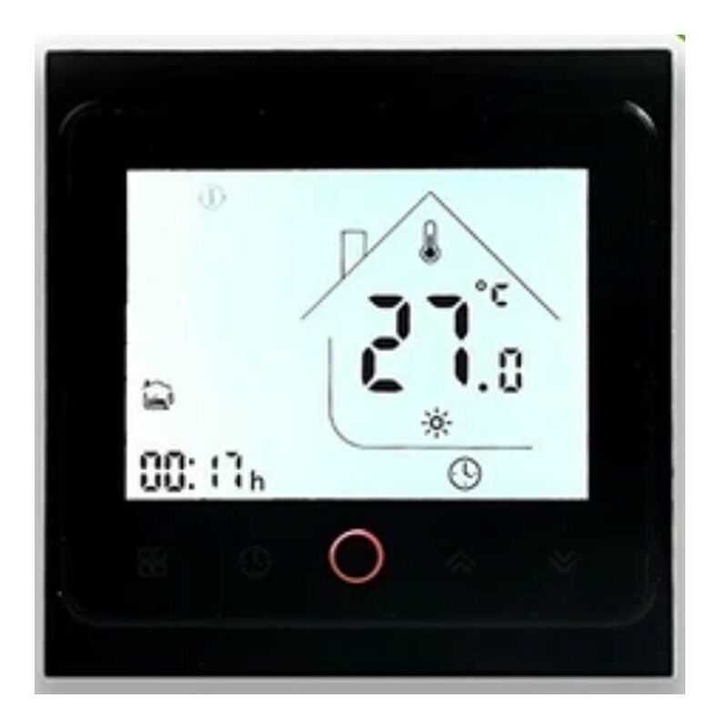 foto del prodotto termostato wifi beca bac 002alw fan coil nero