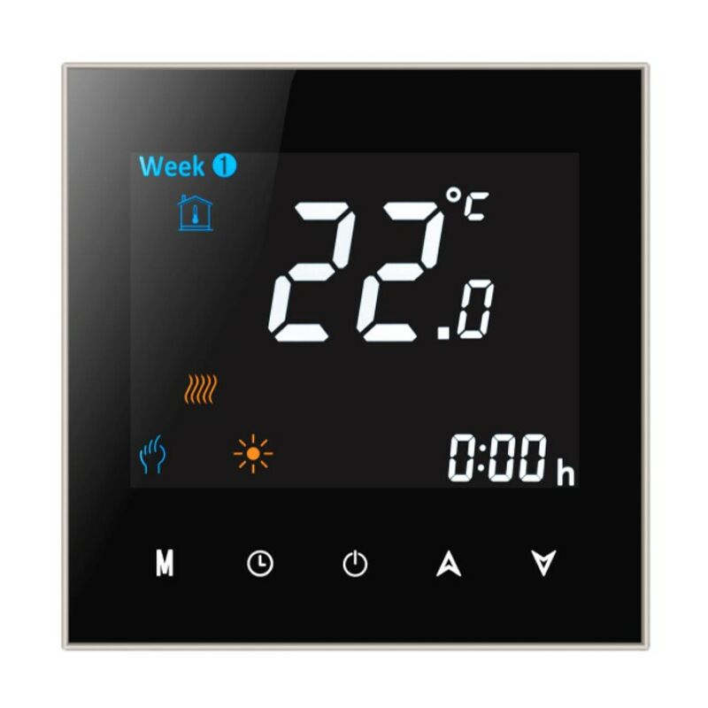 foto del prodotto termostato wifi beca bac 2000alw fan coil nero