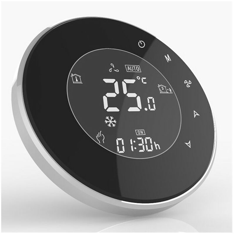 foto del prodotto termostato wifi beca bac 6000elnw fan coil nero