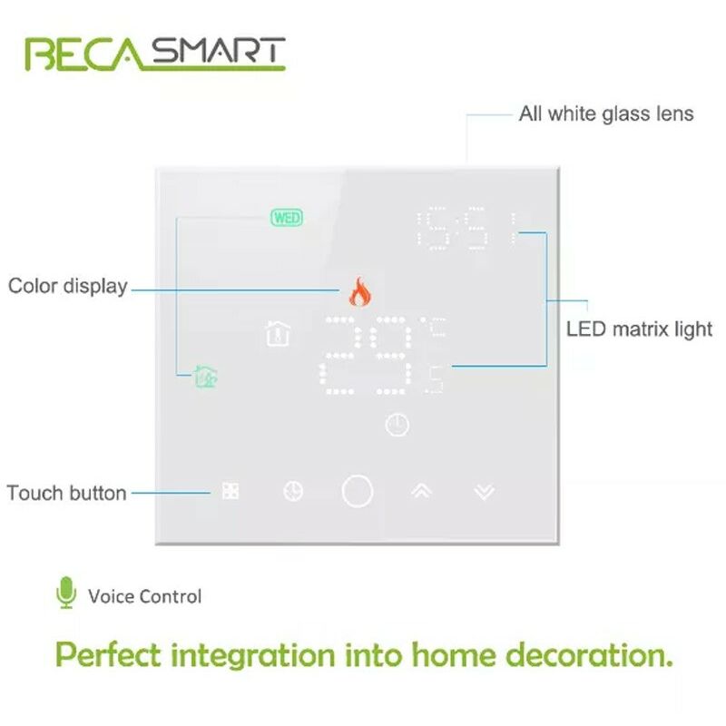 foto del prodotto termostato wifi beca bht 003galw bianco