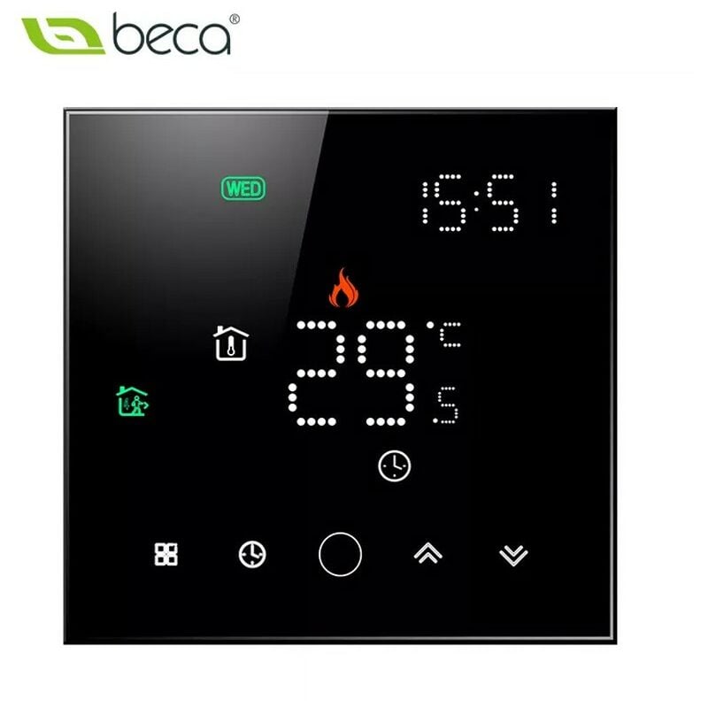 foto del prodotto termostato wifi beca bht-003galw nero