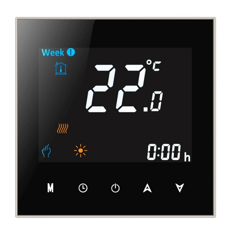 foto del prodotto termostato wifi beca bht-2000gclw nero