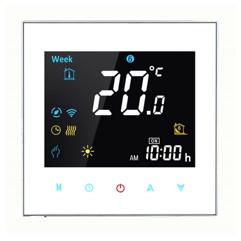 foto del prodotto termostato wifi beca bht-3000gblw bianco