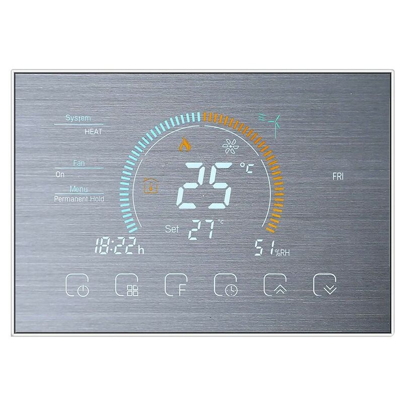 foto del prodotto termostato wifi beca bht 8000gclw grigio