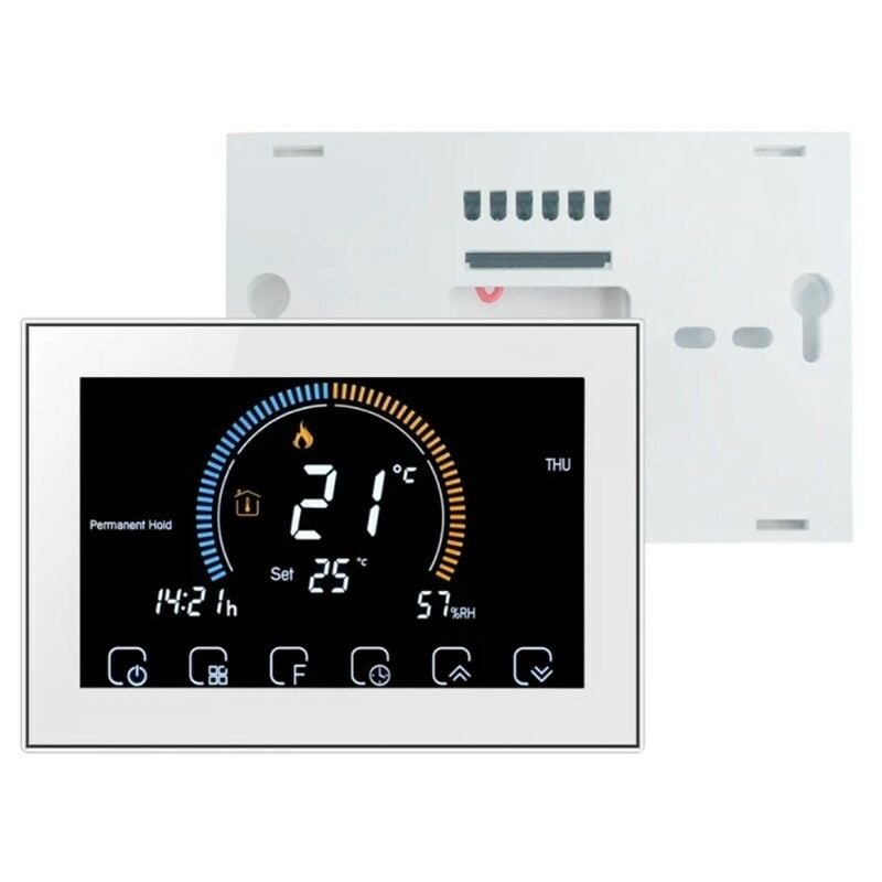 foto del prodotto termostato wifi beca bht 8000wm gclw da parete bianco