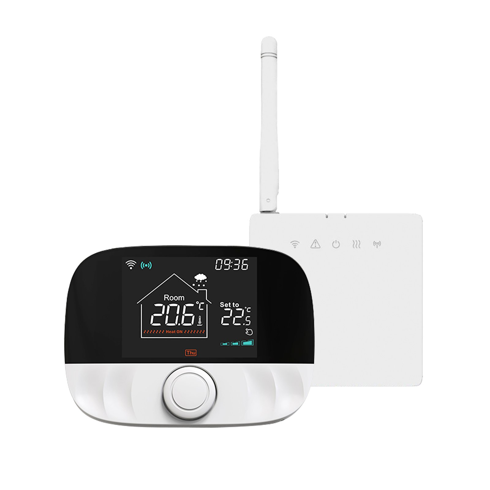foto del prodotto termostato wifi rf protocollo wifi 2.4g rf 433mhz tuya, smart life riscaldamento caldaia a gas,riscaldamento pavimento con acqua 5a 95-240v 50 60hz ip20