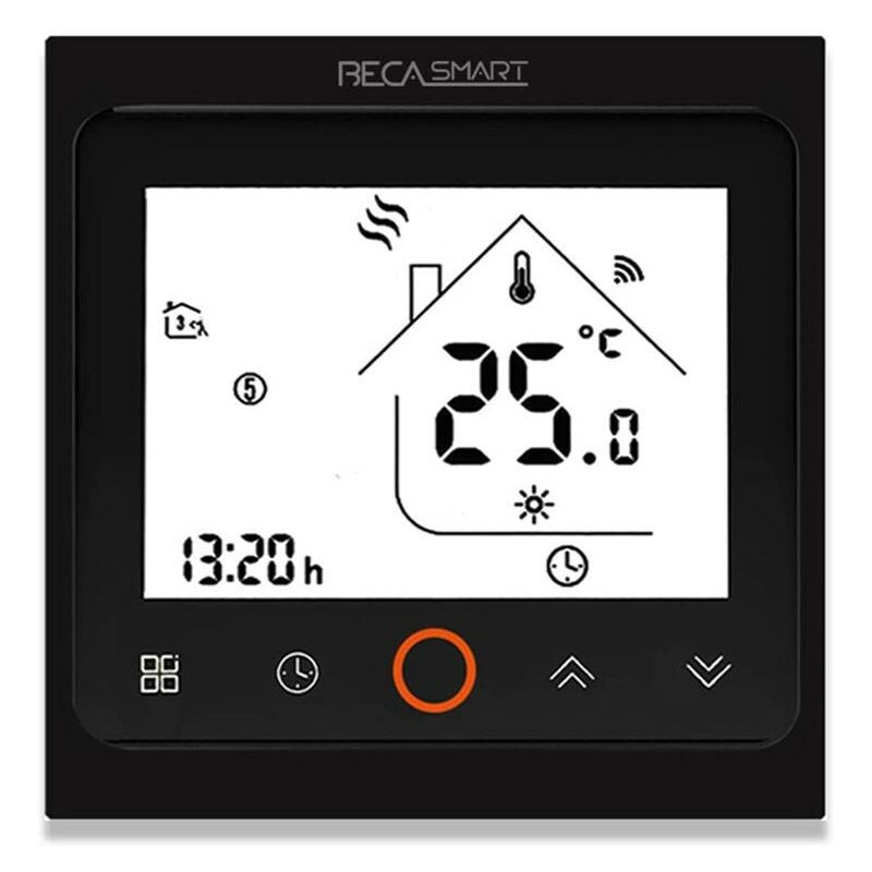 foto del prodotto termostato zigbee beca bac 002alzb fan coil nero