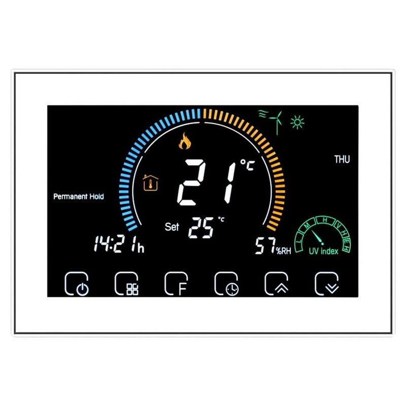 foto del prodotto termostato zigbee beca bac 8000alzb fan coil bianco