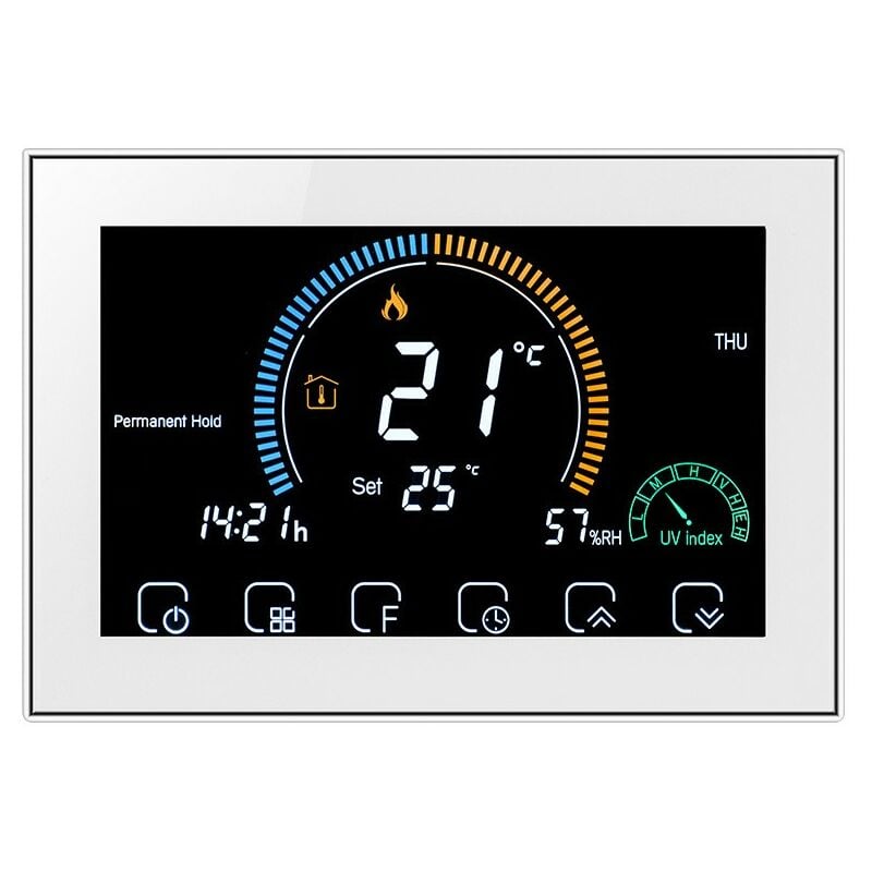 foto del prodotto termostato zigbee beca bac-8000elzb fan coil bianco