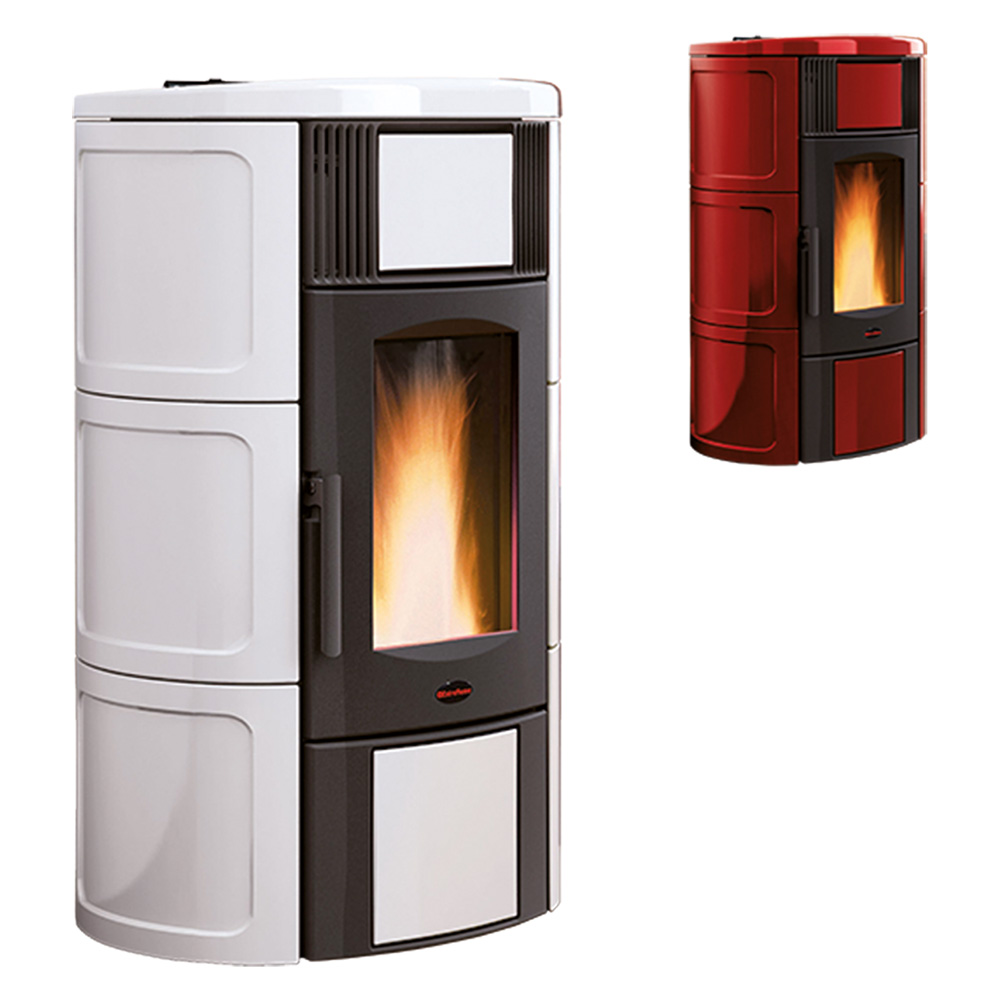 foto del prodotto termostufa a pellet iside 2.0 bordeaux extraflame